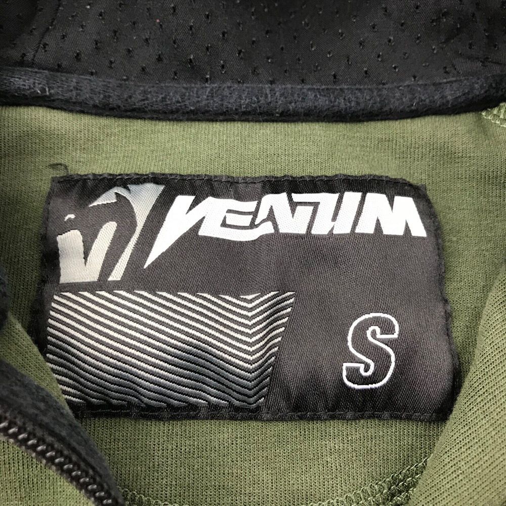 Venum Hoodie Sweatshirt Mens Small Green Full Zip MMA Fighting Training * - Picture 2 of 14
